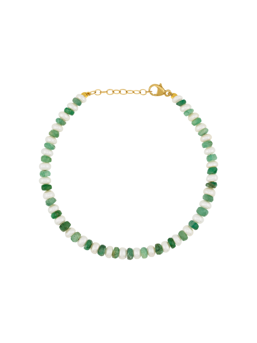 Ocean pearl & emerald connection bracelet photo