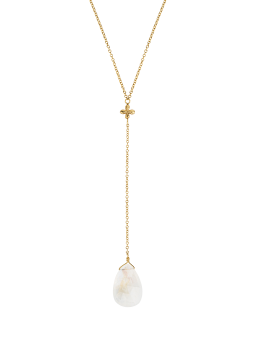 Moonstone lariat necklace photo