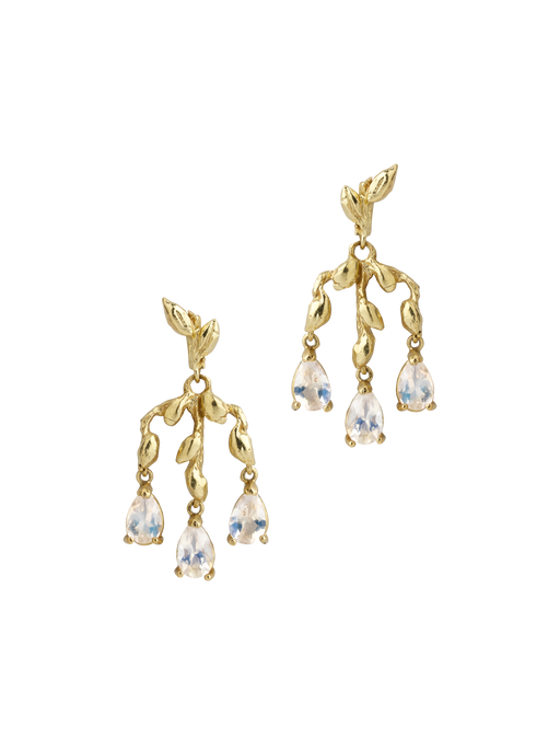 Moonstone chandelier earrings photo