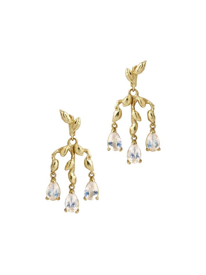 Moonstone chandelier earrings