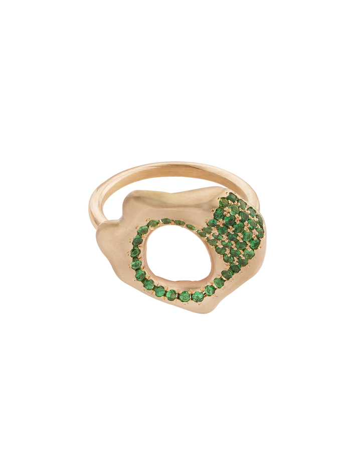 Apple green love ring  