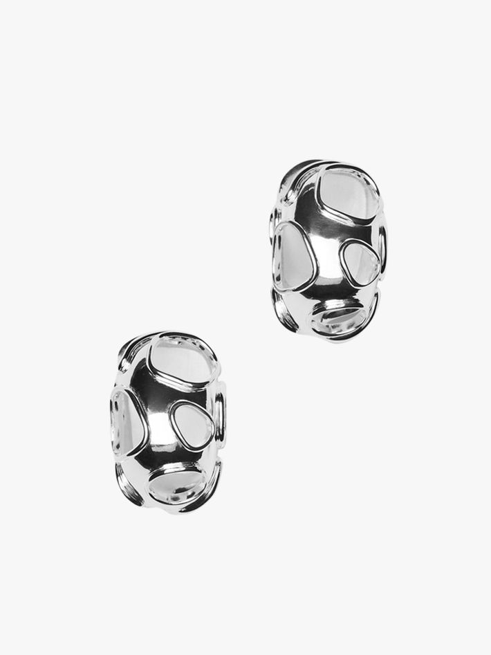 Cut out clip earrings