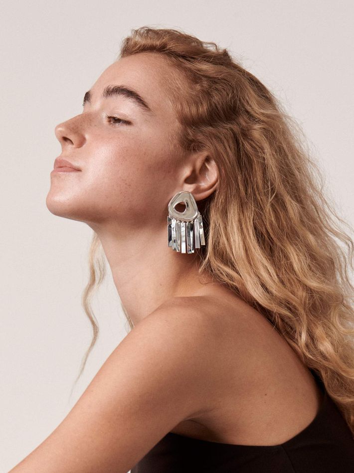 Medium fringe earrings