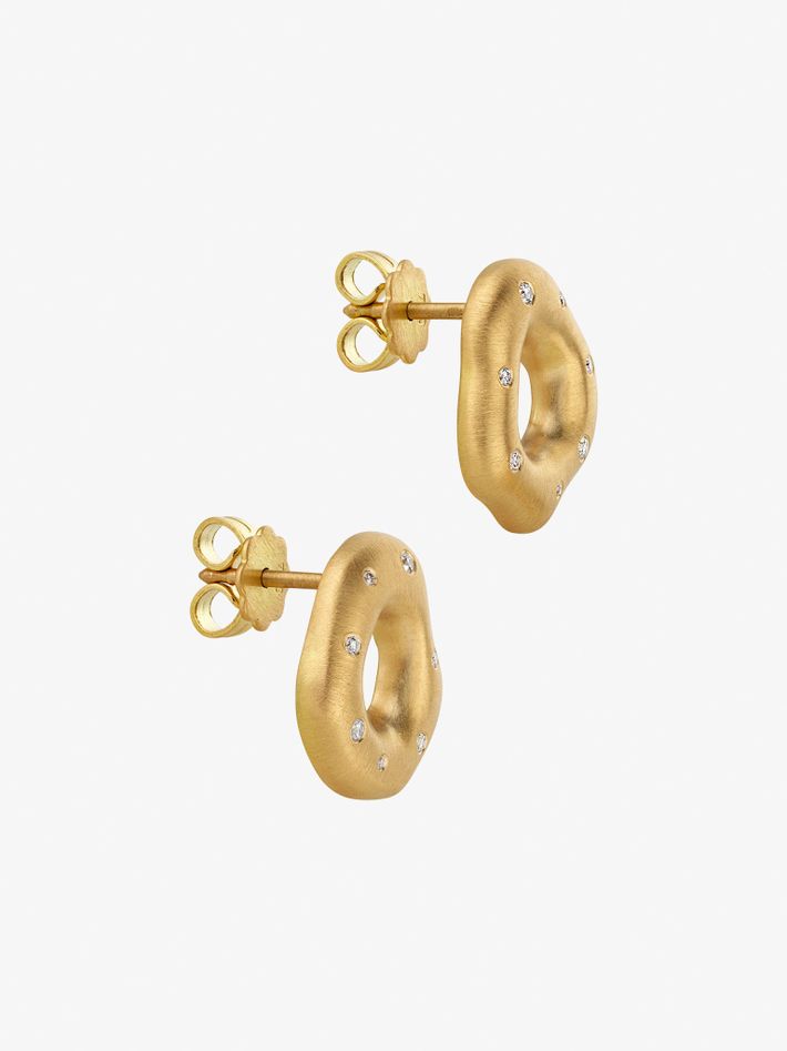 Orbit diamond earrings