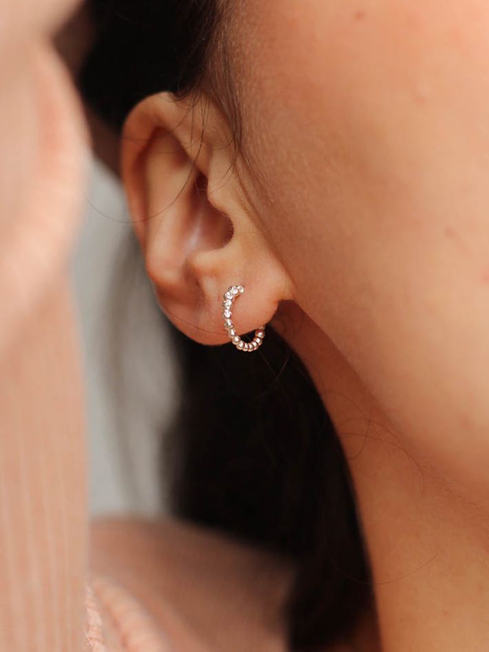 Vitium small hoop earrings