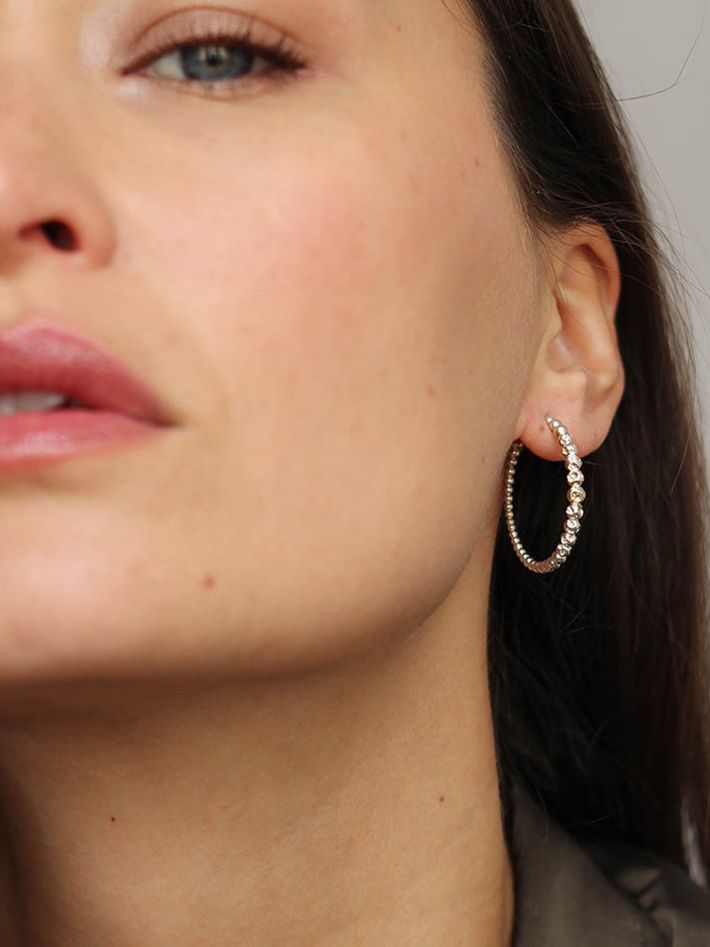 Vitium large hoop earrings
