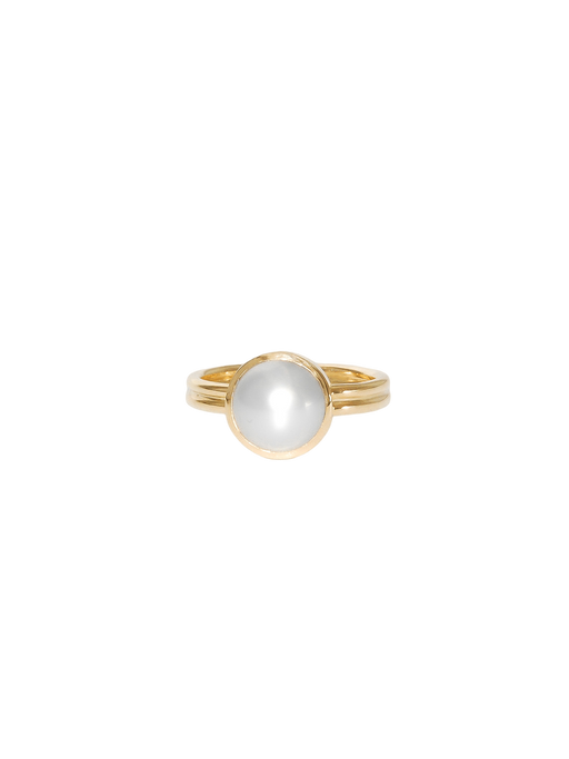 South sea pearl gold ring photo
