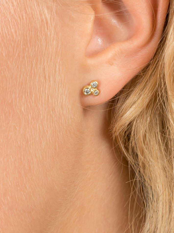 Dots and diamonds ear studs