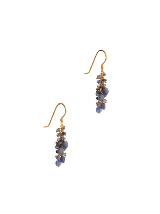 Sapphire blossom earrings photo