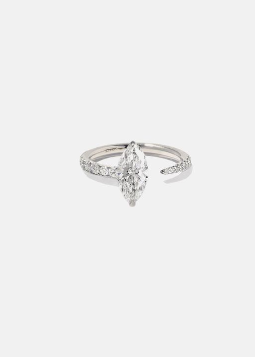 Marquise Crescendo Pave Ring photo