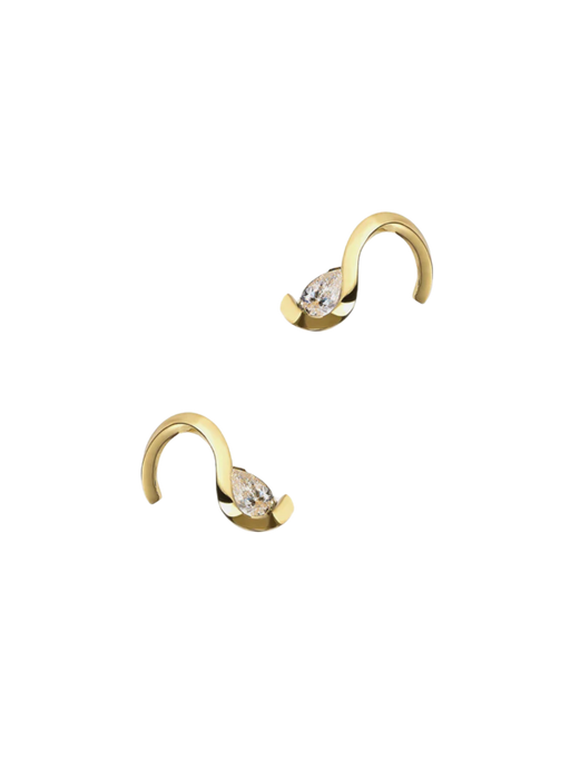 Brilliant diamond trace earring  photo