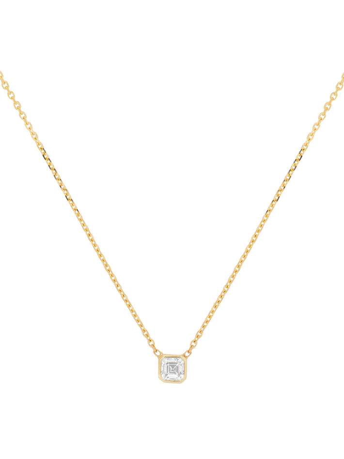 Mini cosma asscher diamond necklace