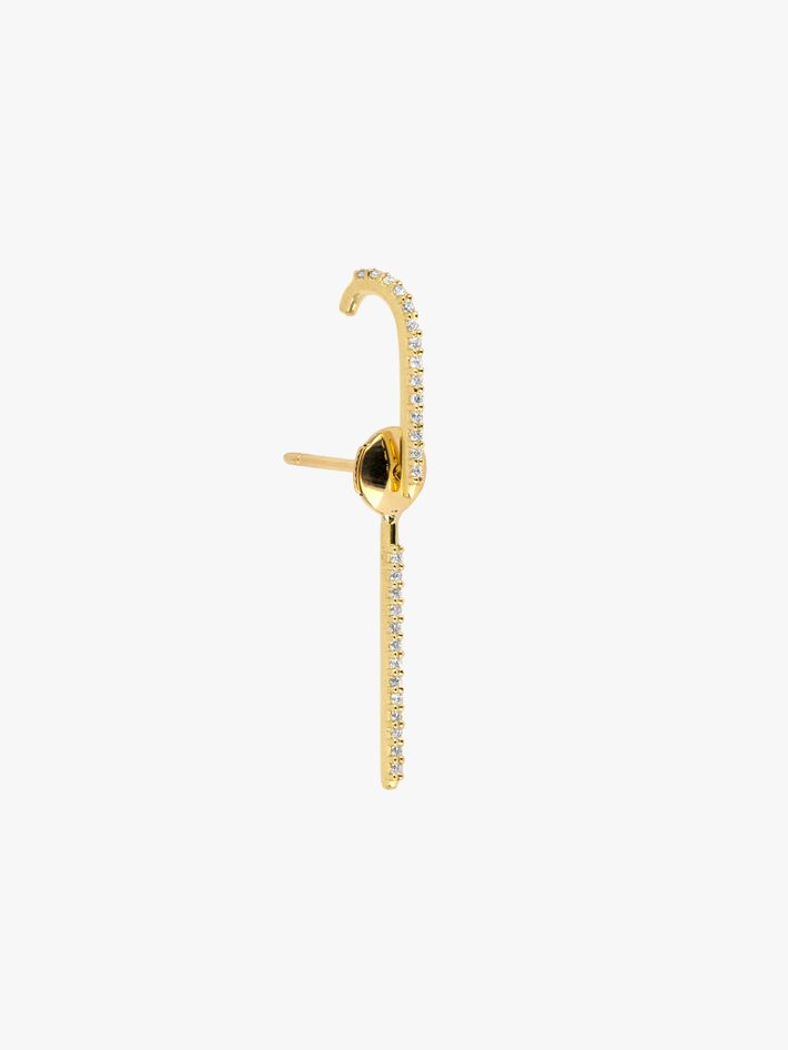 Petite pavé ear pin