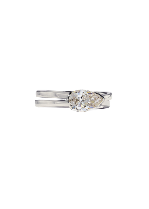 Pear Diamond Infinity Ring photo
