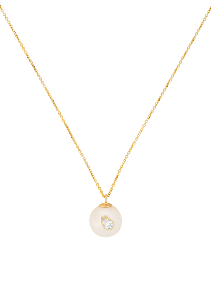 Oasis diamond pearl necklace