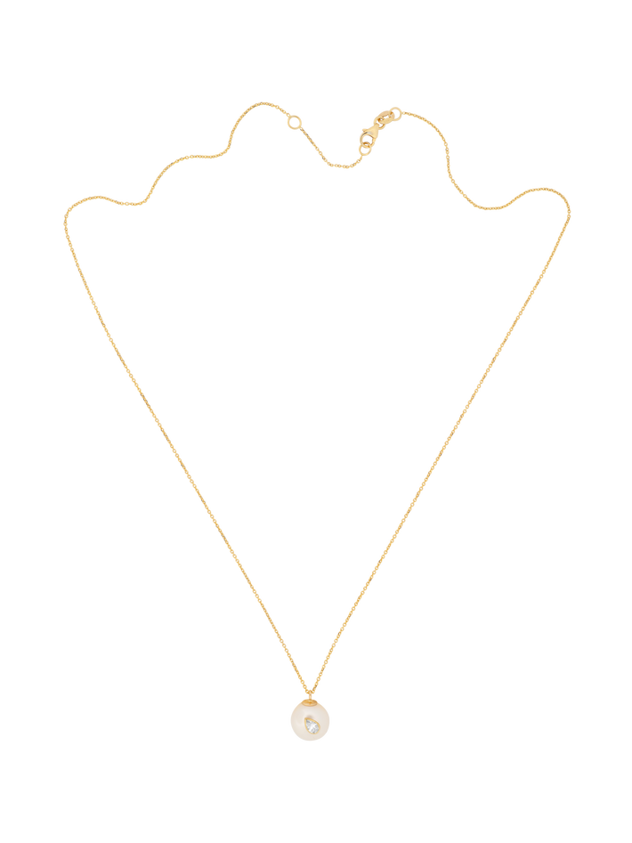 Oasis diamond pearl necklace