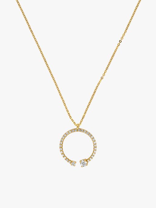 Lorraine pavé pendant necklace photo