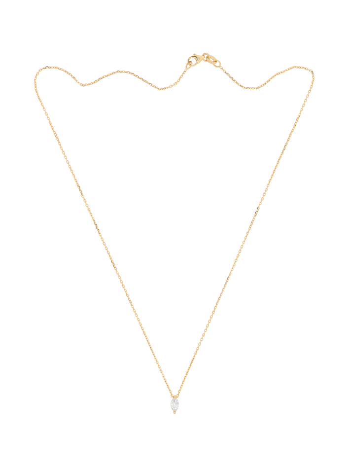 Mini marquise diamond necklace