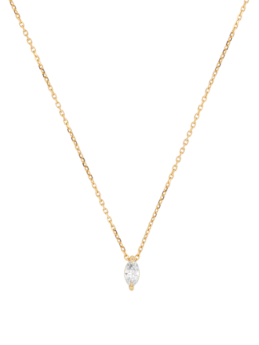 Mini marquise diamond necklace photo