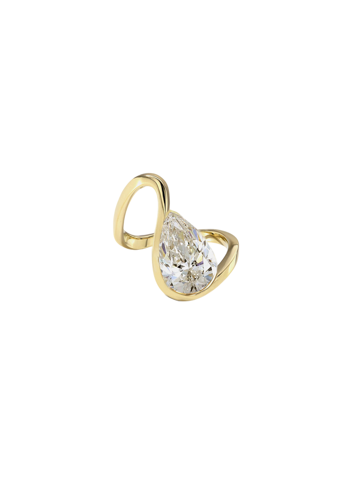 Pear Diamond Trace Ring