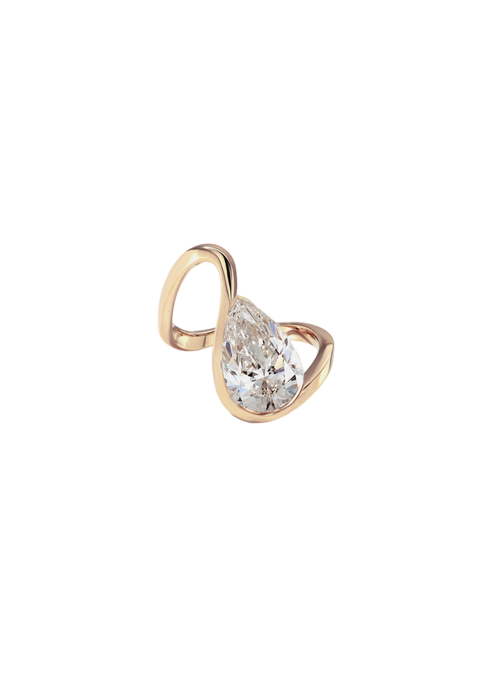 Pear Diamond Trace Ring