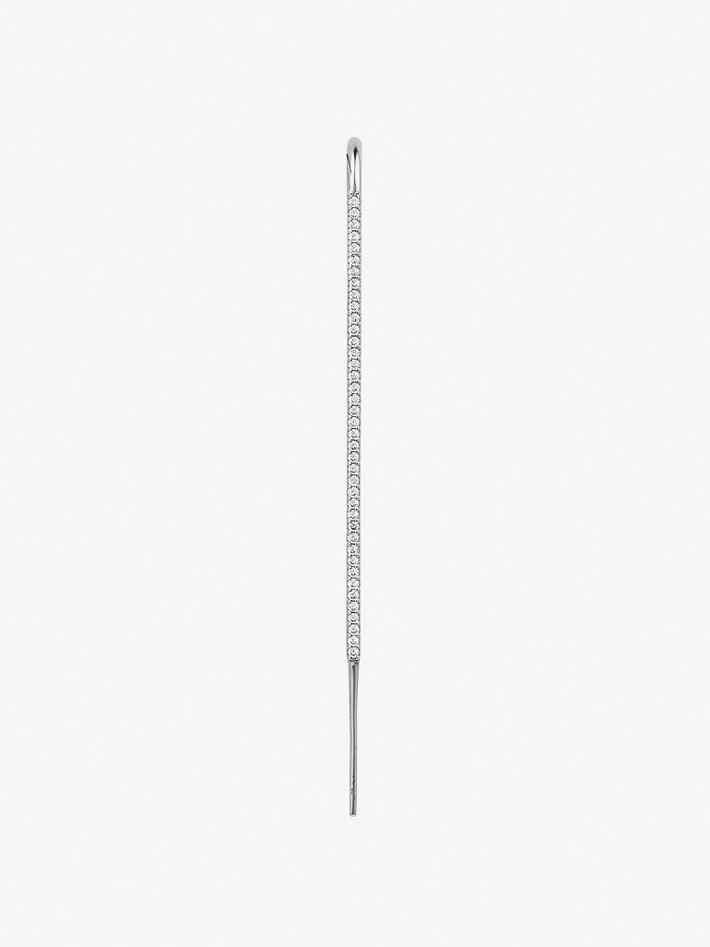 Diamond thread ear pin