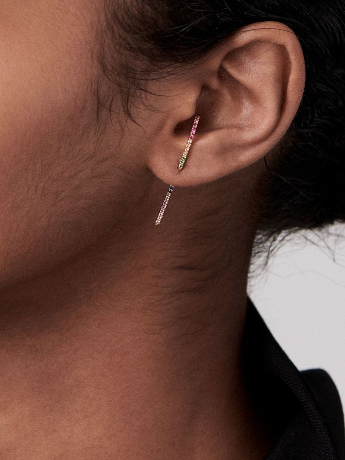 Petite ombré ear pin