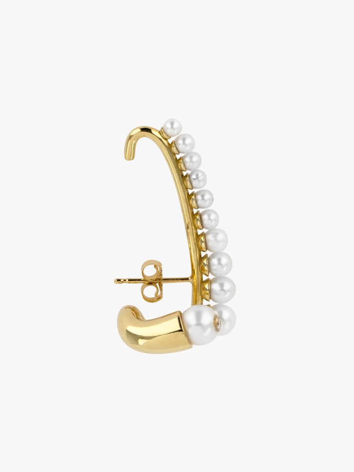 Pearl crescendo earring