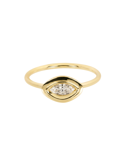 White diamond marquise-cut obi skai no.1 ring photo