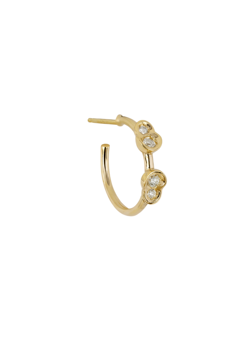 White diamond Obi #22 hoop 12mm photo