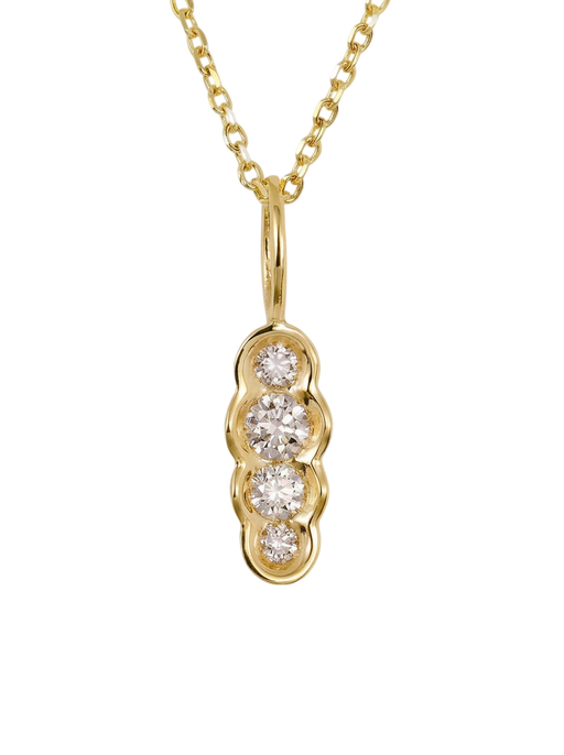 White diamond north-south Obi no.4 pendant photo
