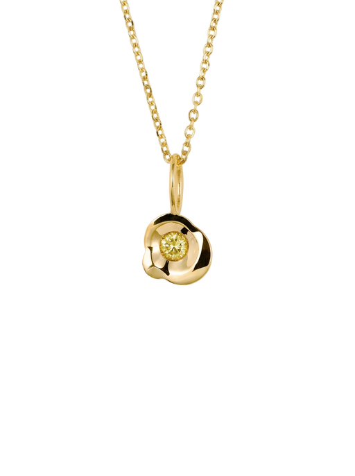 Yellow diamond Obi Flow no.1 pendant photo