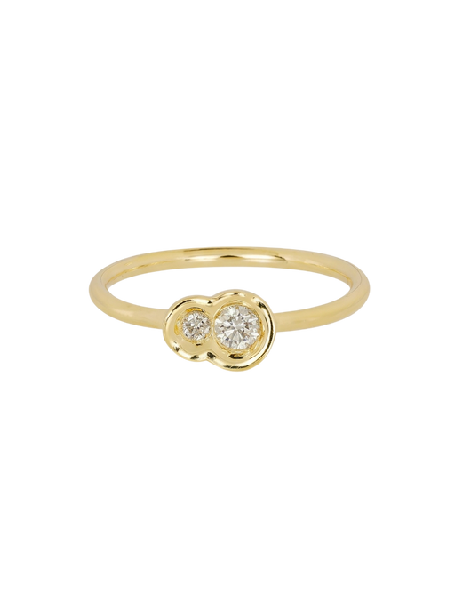 White Diamond Round Obi Skai no.2 Ring photo