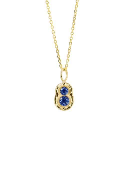 Blue Sapphire OBI no.2 Pendant with chain photo