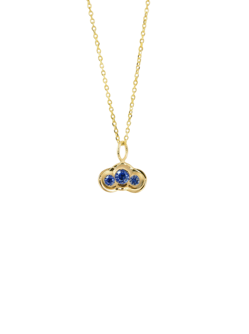 Blue Sapphire Obi no.3 Pendant with chain photo
