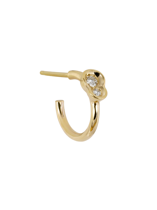 White diamond Obi #2 hoop 8mm photo