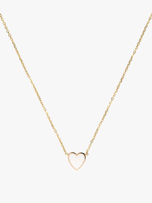 Mini enamel heart necklace photo