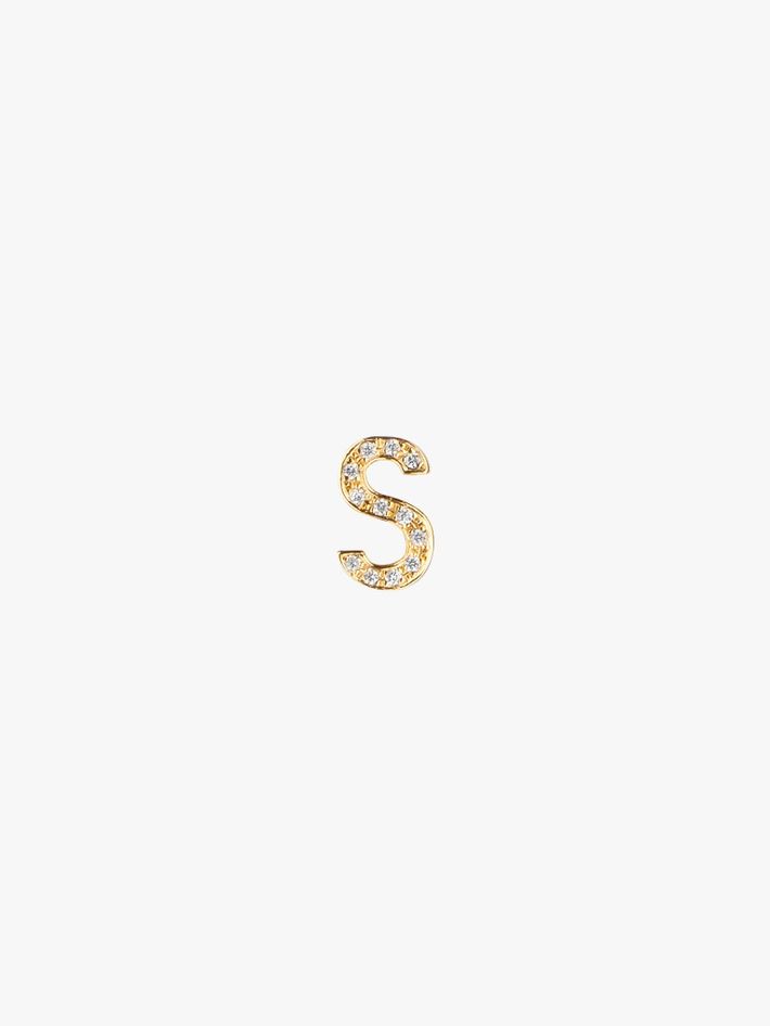 Mini pavé letter stud