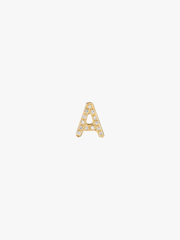 Mini pavé letter stud