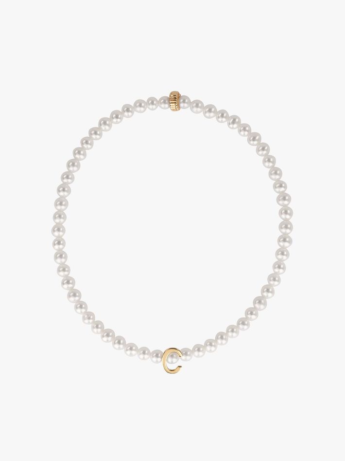 Mini pearl and letter bracelet