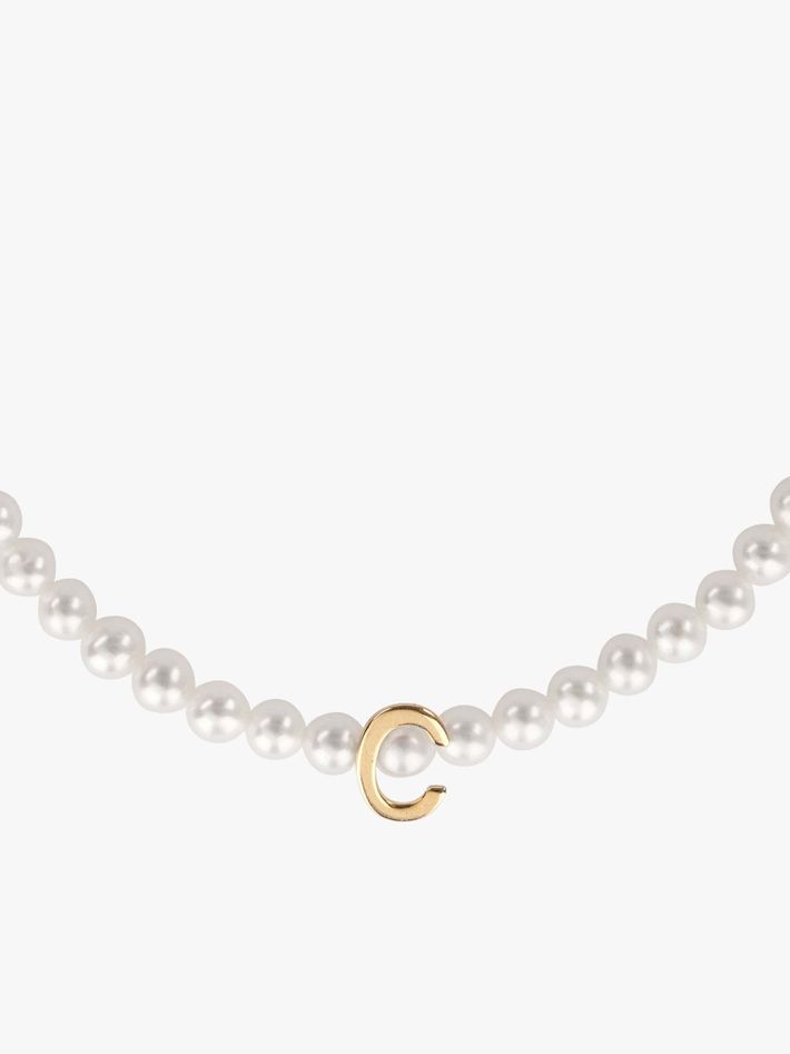 Mini pearl and letter bracelet