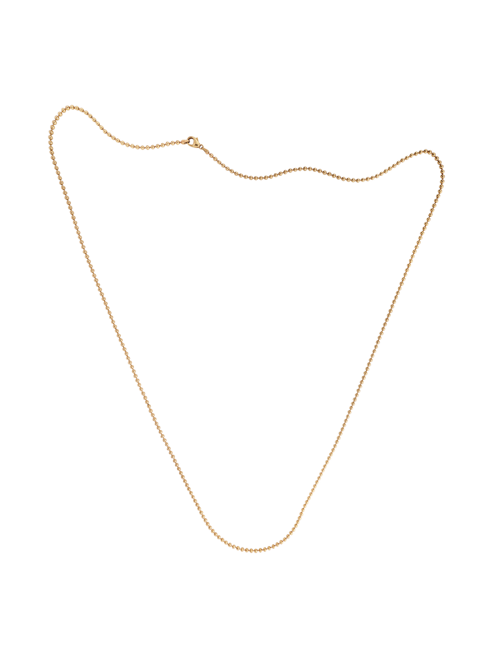 Extra long (40") Ball chain 2mm 14k solid gold