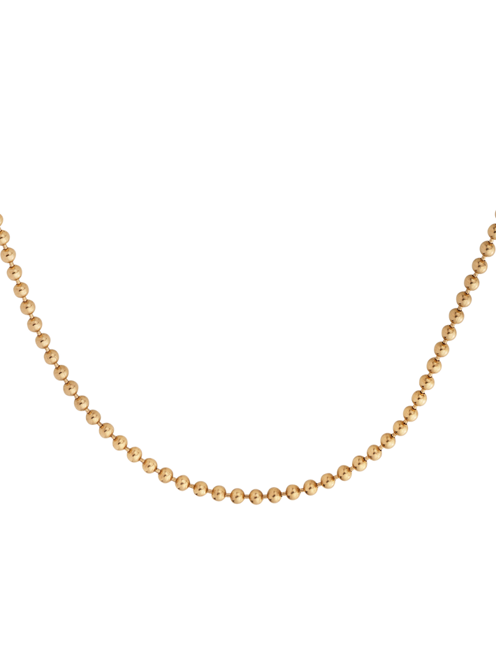 Extra long (40") Ball chain 2mm 14k solid gold