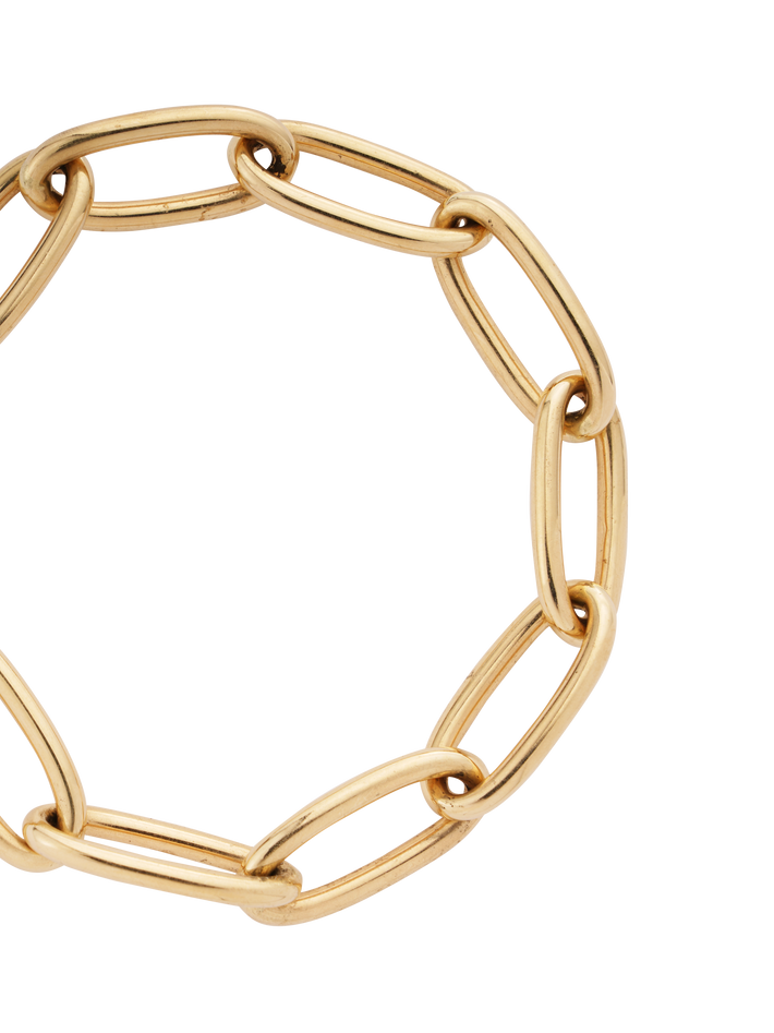 Oversized large oval link bracelet