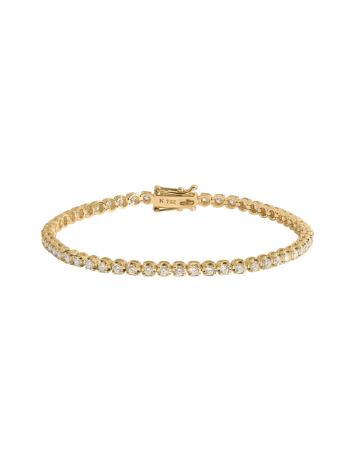 Madison Diamond Tennis Bracelet Yellow Gold photo