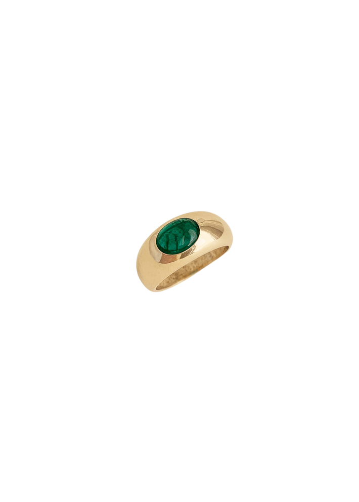 Avery dome ring emerald