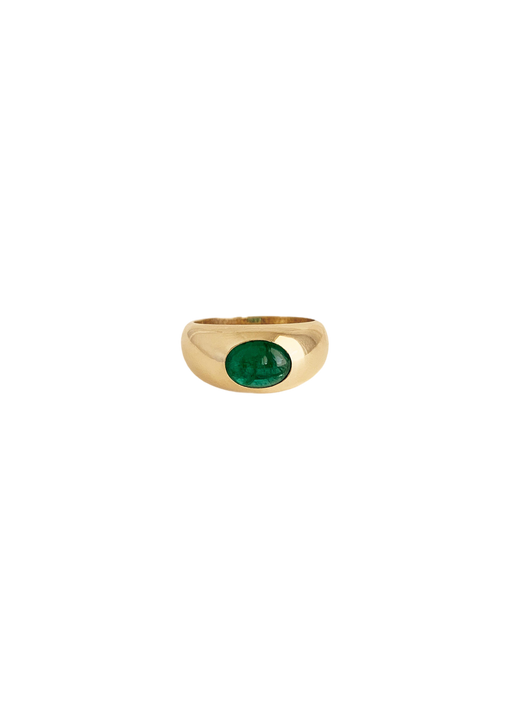 Avery dome ring emerald photo