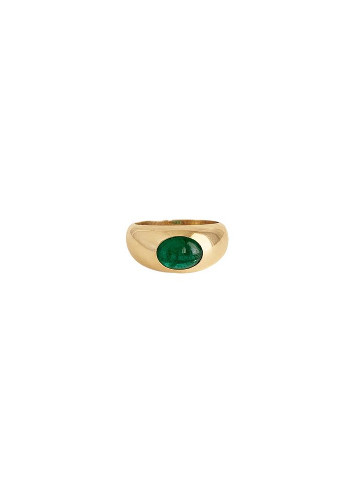 Avery dome ring emerald