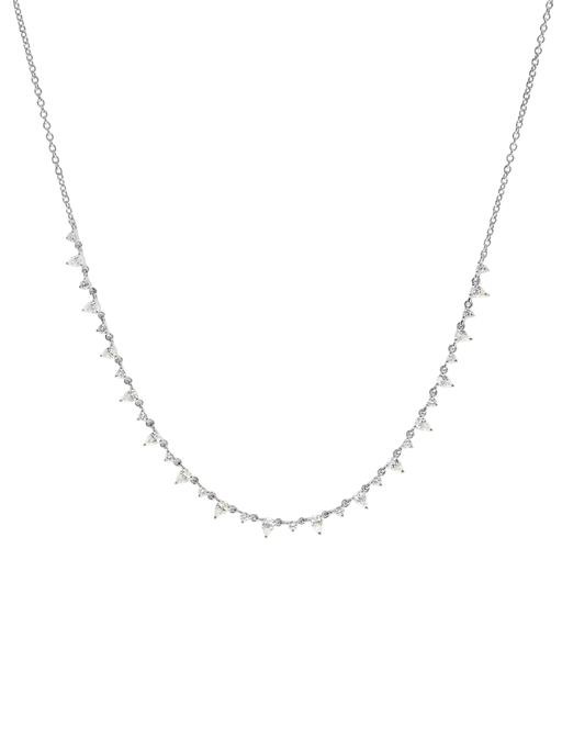Juliette Diamond Row Necklace White Gold photo