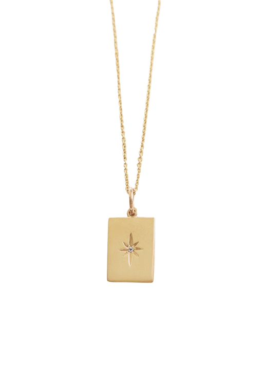 North star necklace diamond photo